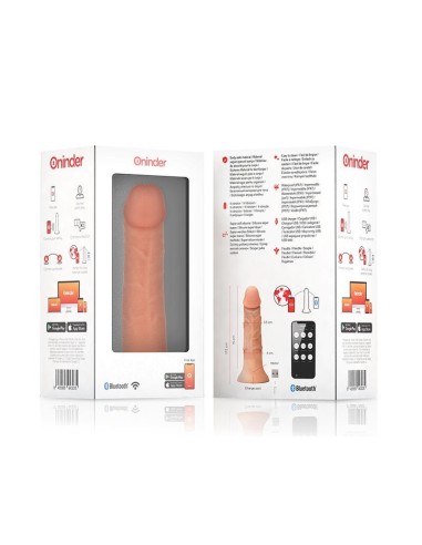 ONINDER - DILDO VIBRATORE PICCOLO BOGOTÁ 9 VELOCITÀ NATURALE 17.5 CM -O- 4 CM - APP GRATUITA