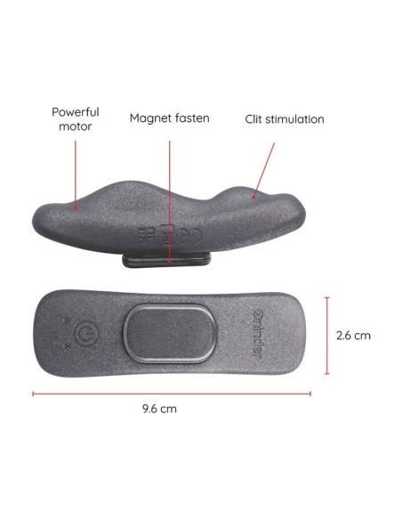 ONINDER - VIBRATORE RICARICABILE MANILA PANTY 9 VELOCITÀ 9.6 CM X 2.6 CM - APP GRATUITA