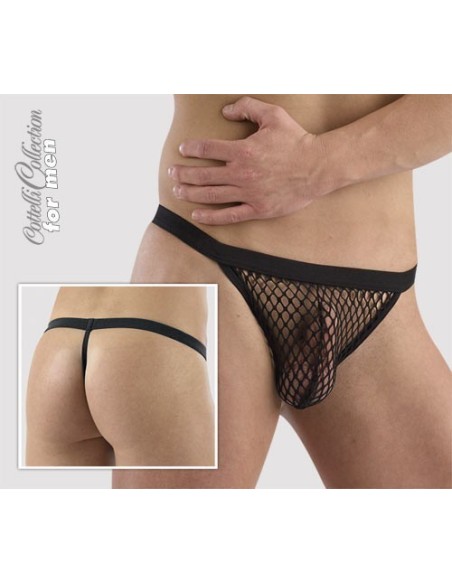 PERIZOMA UOMO A RETE TRASPARENTE