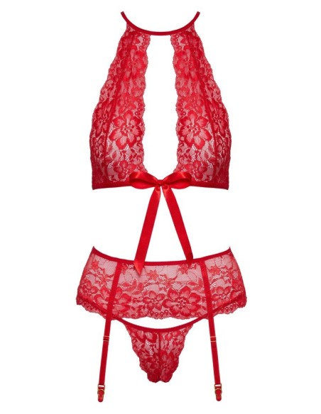 Morbido reggiseno, reggicalze e perizoma di Kissable