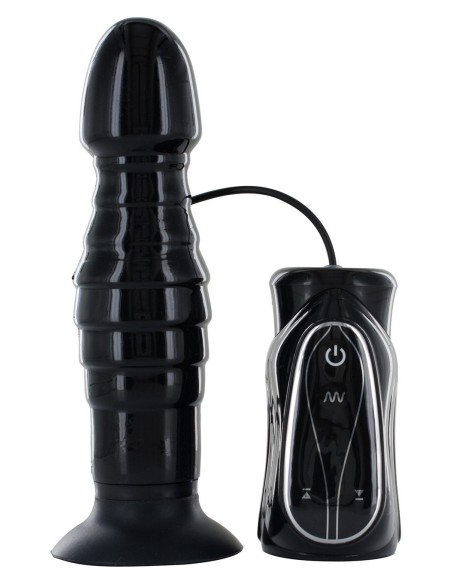 FALLO ANALE VIBRANTE CON RILIEVI STIMOLANTI \"THRUSTING BUTT PLUG\" - 18 CM
