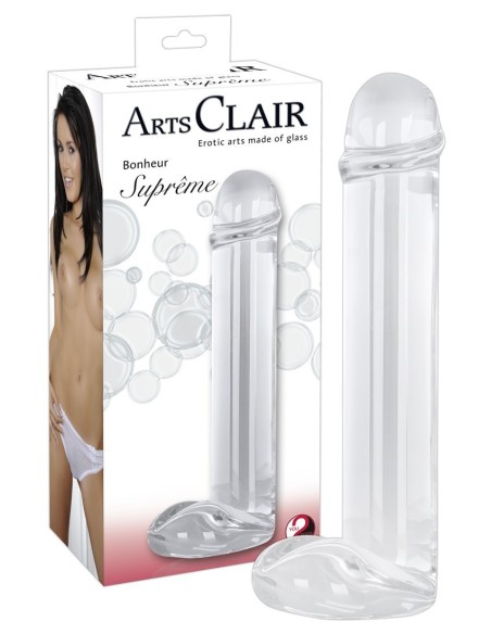 DILDO IN VETRO GIGANTE CON TESTICOLI ARTS CLAIR