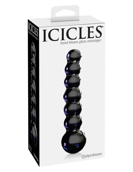 DILDO ANALE IN VETRO PIPEDREAM \"ICICLES NO. 51\" VIOLA