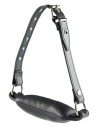 BIT GAG IMBOTTITO IN VERA PELLE CON CINGHIA REGOLABILE