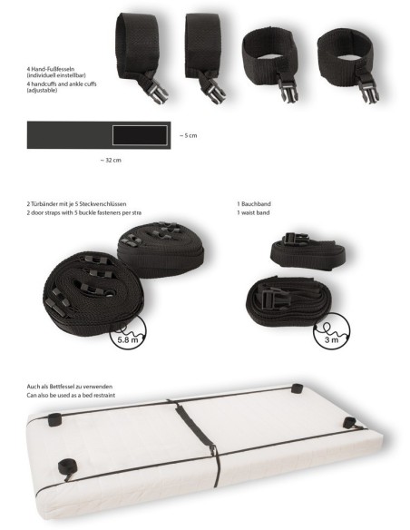 SET BDSM COSTRITTIVO "DOOR/BED" BAD KITTY