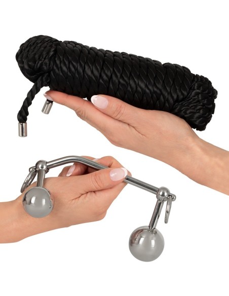 BONDAGE PLUGS CON CORDA - 10 METRI - COLORE NERO