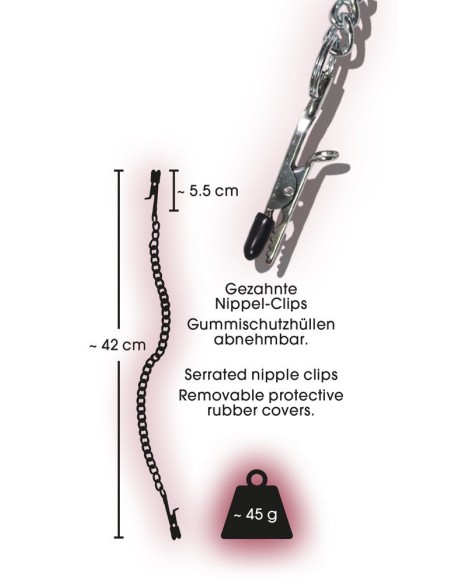 PINZE PER CAPEZZOLI CON CATENA