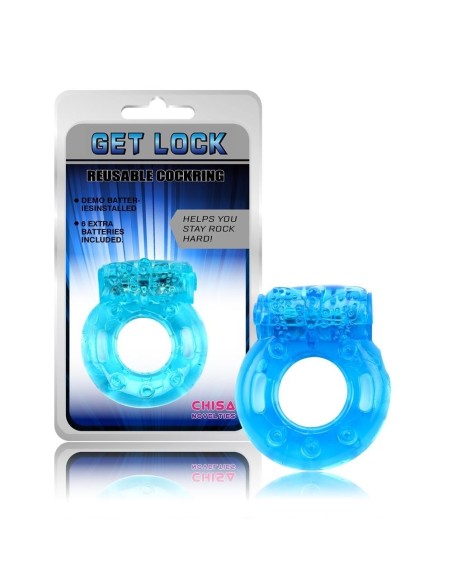 ANELLO FALLICO VIBRANTE RIUTILIZZABILE BLU