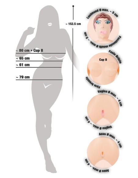 BAMBOLA GONFIABILE "JOANN"