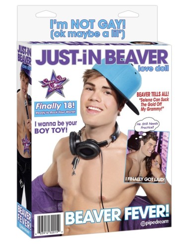 BAMBOLO GONFABILE REALISTICO PIPEDREAM "JUST-IN BEAVER"