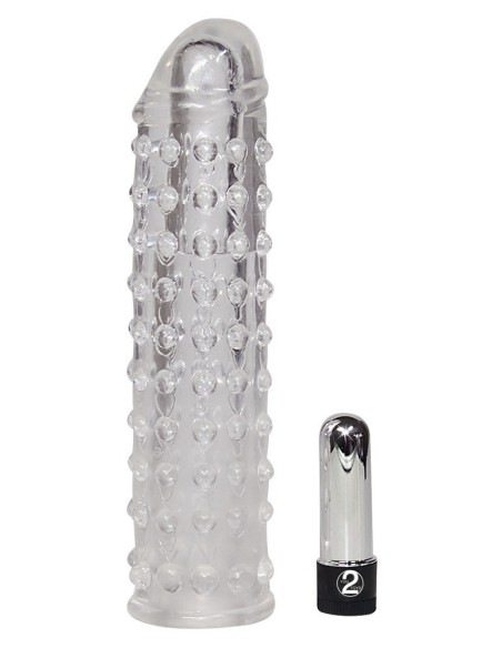 GUAINA FALLICA VIBRANTE CON ESTENSIONE PENE "VIBROPENIS"