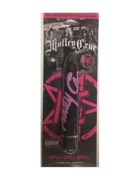 VIBRATORE - MOTLEY CRUE GIRLS GIRLS GIRLS - LARGE 7 FUNZIONI - BLACK