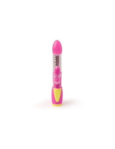 VIBRATORE RABBIT MULTIFUNZIONE ROTANTE \"ULTRAZONE SUPER GIRL\" - 24 CM