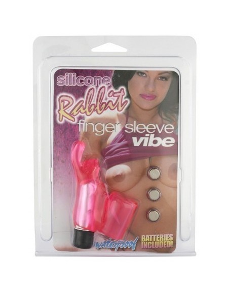 VIBRATORE FINGER CON STIMOLATORE CLITORIDE "RABBIT VIBE"