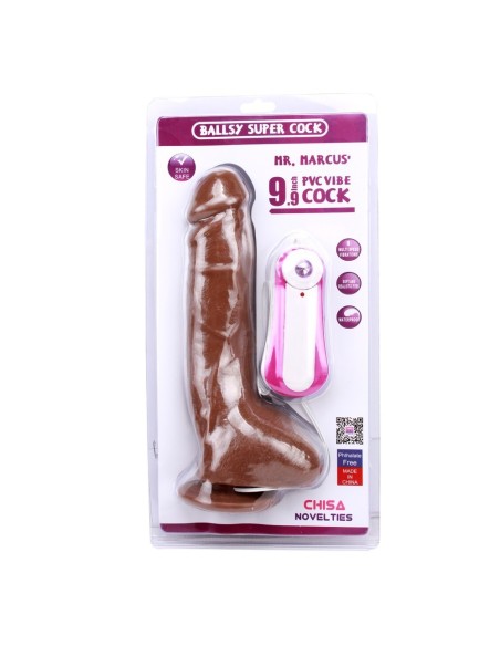 VIBRATORE REALISTICO CON VENTOSA \"MR MARCUS\" BROWN - 25 CM