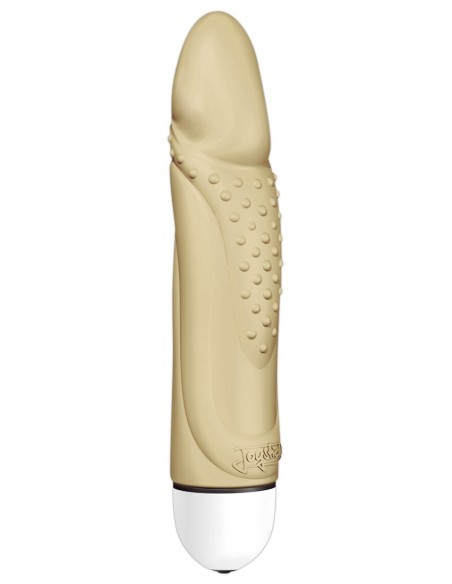 VIBRATORE CON RILIEVI STIMOLANTI \"KING ROCKY COMFORT\" CARNE - 18 CM