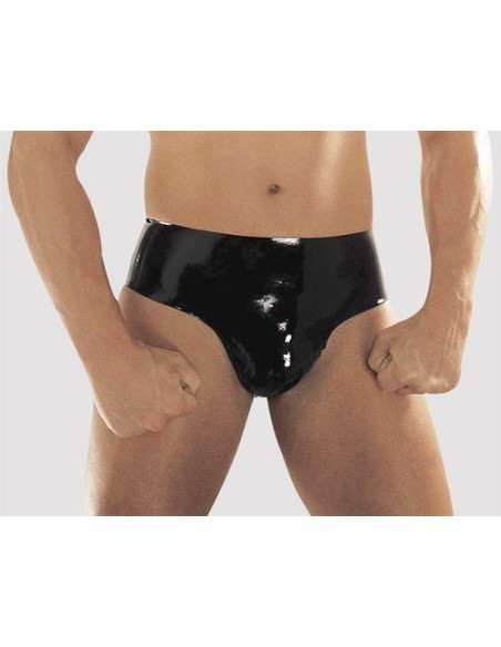 SLIP UOMO IN LATEX NERO