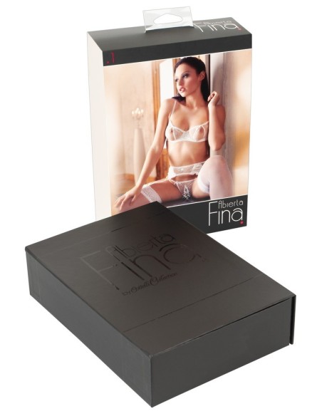 COMPLETO INTIMO BIANCO 3 PEZZI CON REGGICALZE