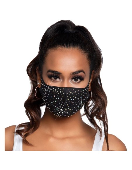 MASCHERINA SUPER FASHION - LEG AVENUE - NAYA RHINESTONE