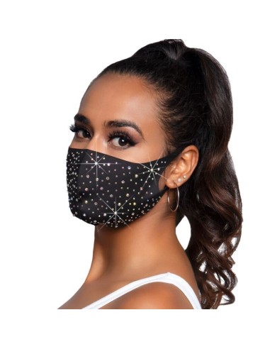 MASCHERINA SUPER FASHION - LEG AVENUE - NAYA RHINESTONE