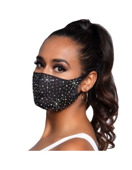 MASCHERINA SUPER FASHION - LEG AVENUE - NAYA RHINESTONE