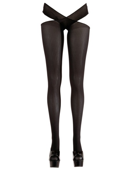 COLLANT SEXY APERTI E INCROCIATI IN VITA "COTTELLI LEGWEAR" - COLORE NERO
