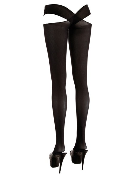 COLLANT SEXY APERTI E INCROCIATI IN VITA "COTTELLI LEGWEAR" - COLORE NERO