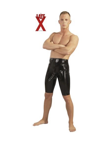 PANTALONI IN LATEX NERO CON GUAINA PENE