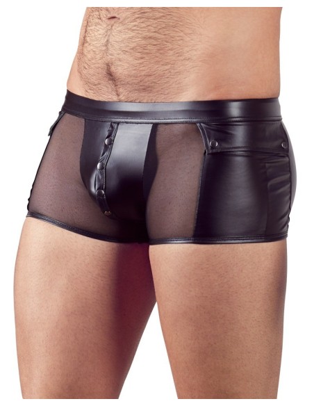 BOXER UOMO CON BOTTONI AUTOMATICI "NEK" COLORE NERO