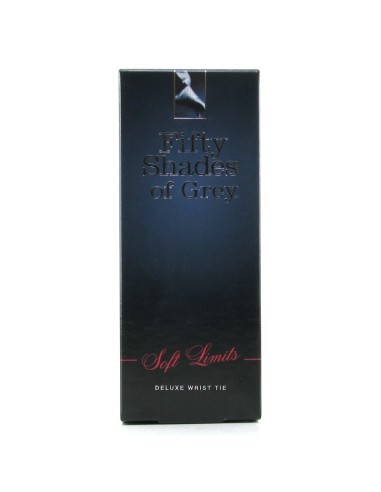 CRAVATTA LEGA POLSI O CAVIGLIE IN RASO 50 SFUMATURE DI GRIGIO "LIMITI SOFT"