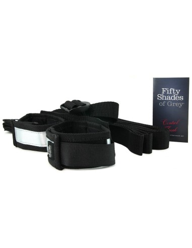 SET BONDAGE COSTRITTIVO MANI E PIEDI 50 SFUMATURE DI GRIGIO "MANIACO DEL CONTROLLO"