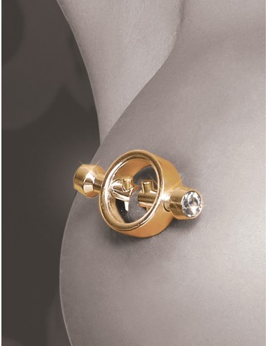 MORSETTI PER CAPEZZOLI DORATI "FETISH FANTASY GOLD"