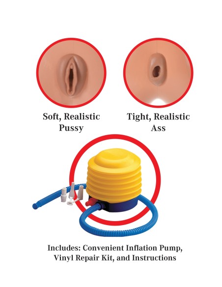 BAMBOLA GONFIABILE REALISTICA PIPEDREAM "KATIE COUGAR"