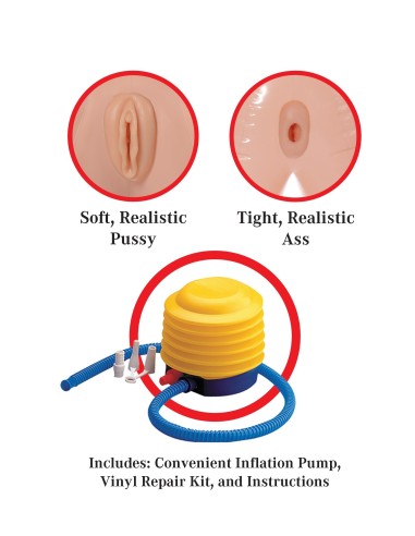 BAMBOLA GONFIABILE REALISTICA PIPEDREAM "MONA MOUNTAINS"