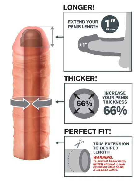 GUAINA FALLICA FANTASY XTENSIONS "MEGA 1"