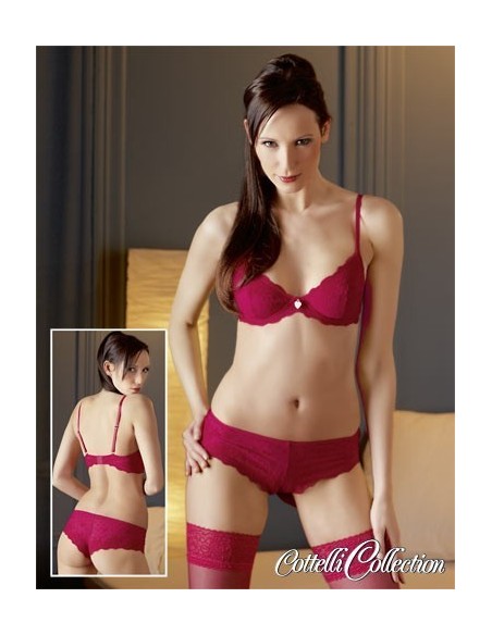 COORDINATO ROSSO REGGISENO E BRASILIANO \"KATHY\"