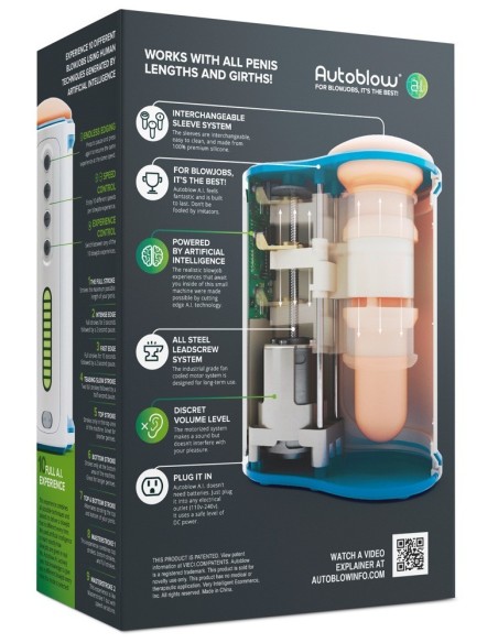MASTURBATORE AUTOMATICO AUTOBLOW "A.I. MACHINE" INTELLIGENZA ARTIFICIALE